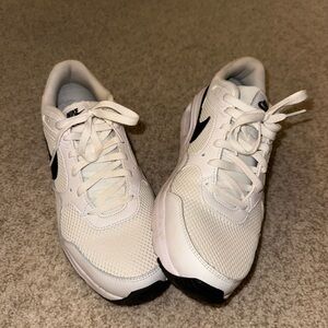 Nike White Sneakers with Black Accents